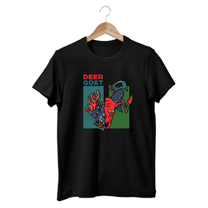 Camiseta HMR Wholesale Cotton Streetwear – Diseño Vintage Boxy con Lavado Ácido y Estampado de Serigrafía de Halloween - Product Image 2