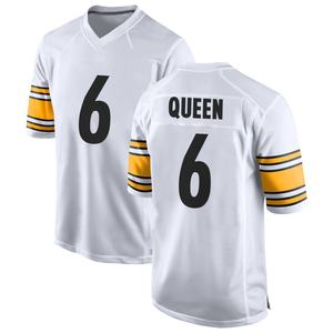 Maillot de football américain personnalisé pour homme noir et jaune # 8 Maillots d'équipe en polyester respirant à manches courtes et col en V, modèle Rodgers - Product Image 4