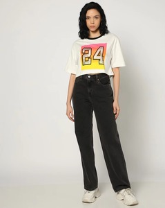 Camisetas de Verano para Mujer, Estilo Cuadrado, Estampadas o Lisas, de Algodón y Poliéster Premium, Tejido Jersey Transpirable, Manga Corta - Product Image 1