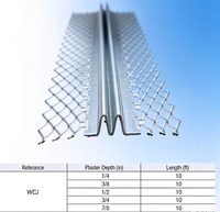 Lattes métalliques expansées à joint de contrôle double en V, matériaux de construction pour joints de dilatation de grands plafonds et murs en plâtre G60 G90