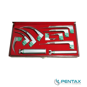 Juego de Laringoscopio de Fibra Óptica con Certificación CE, 9 Hojas de Acero Inoxidable, Calidad Premium Mac & Miller, Instrumentos Médicos - Product Image 1