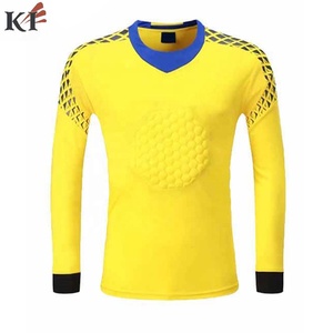Nouveaux maillots de gardien de but de football, ensemble de tenue d'entraînement de football, kits de protection, uniformes de gardien de but, 100% polyester, sans manches, USA UK - Product Image 3