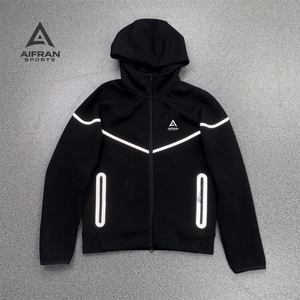 Sudadera con Capucha AIFRAN 2026 Tech Fleece para Hombre, Reflectante, de Algodón Grueso y Cálido, Deportiva, Informal, de Marca, al por Mayor - Product Image 1