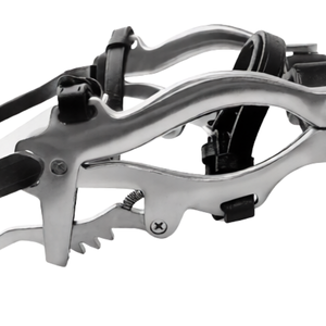 Spéculum buccal équin McPherson 4000, ensemble de mors à cliquet manuel en acier inoxydable avec kit de raclage flottant, kit d'instruments - Product Image 5