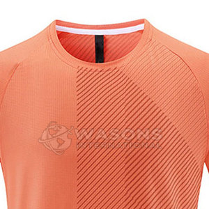 T-shirt de compression pour homme à manches courtes, haut de sport athlétique pour la gym et l'entraînement, coupe régulière, tricoté, séchage rapide, respirant - Product Image 3