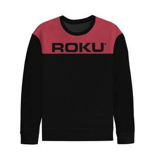 High Quality Custom Men's Cotton Crewneck <b>Sweatshirt</b> OEM Pullover <b>Plain</b> Dyed Plush Blank Jogger <b>Black</b> <b>Sweatshirt</b> Wholesale - Product Image 1