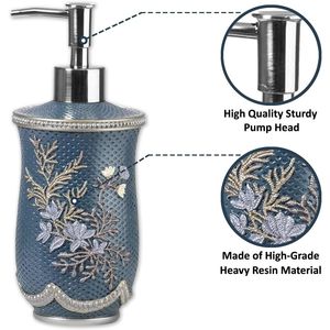 Set di Accessori Bagno Moderno Classico 4 Pezzi Capri: Dispenser Sapone, Bicchiere e Portaspazzolino con Portasapone - Product Image 4