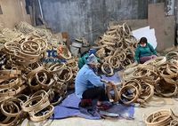 Nouveau design de boîte en jonc de mer naturel fabriqué au Vietnam panier de rangement avec prix de gros pour la décoration de la maison