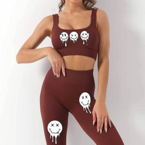 Comfortable athletic sportswear with body shaping <b>support</b> and flexibility women yoga set - Product Image 5