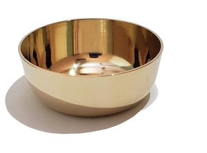 Wholesale High-Polish Pure Brass Bowls-Modern Sleek Dishwasher Safe Lightweight Tableware for Hotel & Restaurant - Product Image 3