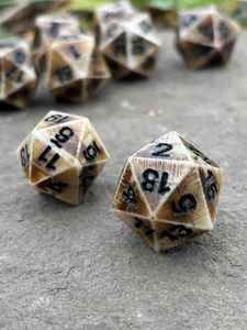 100% High Quality Buffalo bone Eco-Friendly Bone DND <b>Dice</b> <b>Set</b> Polished Tabletop Gaming Fantasy Adventures Gift - Product Image 2