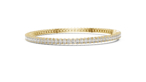 กำไลข้อมือเพชรแล็บโกรว์ทรงเรเดียนท์สี G ชุบทองคำขาว 18K ชุบโรเดียม สำหรับผู้หญิง ได้รับการรับรองจาก IGI เหมาะสำหรับงานแต่งงาน - Product Image 2