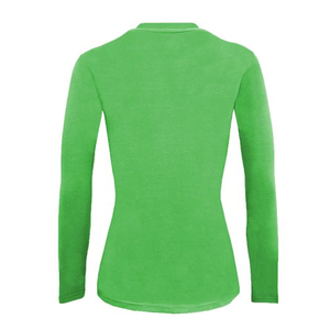 Camisetas Personalizadas de Cuello Redondo para Mujer con Mangas Largas Hechas de Tela Elástica Súper Suave. Camiseta Transpirable de Secado Rápido - Product Image 4