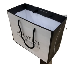 Bolsa de Papel Blanca Personalizada de Lujo, Ecológica, Hecha a Mano, Biodegradable y Reciclable con Impresión Digital para Empaque de Regalos - Product Image 2