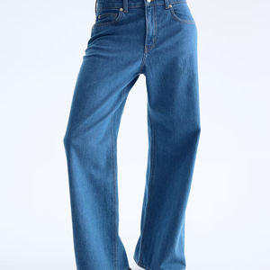 Tela Premium de Alta Calidad, Corte Urbano Holgado de Diseñador para un Estilo Moderno Diario con Logotipo Personalizado, Mezclilla para Mujer - Product Image 6