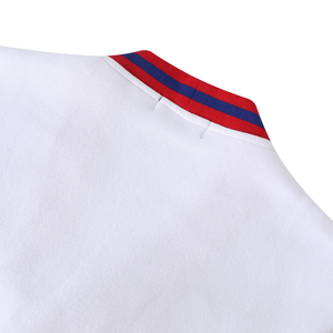 OES Casual Thick Fleece <b>Cardigan</b> Unisex V Neck Cotton Knit with <b>Chenille</b> Embroidered Letters White Winter Sweater Stripe Trim - Product Image 3