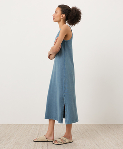 Vestido de Tirantes Personalizado 100% Algodón para Mujer, Elegante Vestido Casual de Verano de Longitud Midi con Cintura Natural, Venta al por Mayor de Fábrica - Product Image 2