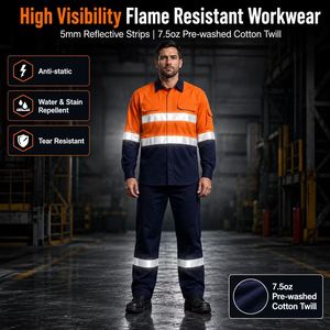 Abbigliamento da Lavoro Riflettente ad Alta Visibilità, Tuta Industriale Riflettente <span class=keywords><strong>per</strong></span> Cantieri Edili - Product Image 1