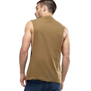 Camiseta sin mangas para hombre, de algodón de alta calidad, transpirable, ajustada, con estampado digital, informal, de punto, para fitness, la más vendida - Product Image 3
