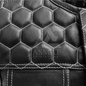 Chaleco cómodo para motociclistas, sin mangas, estilo biker, para hombre, hecho en Pakistán. - Product Image 5