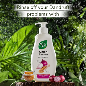 Champú herbal anticaspa sin sulfatos con cebolla y meti, diseñado para nutrir el cuero cabelludo y controlar la caída del cabello, 400 ml. - Product Image 4