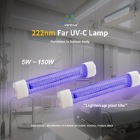 Lampe germicide professionnelle sûre à ultraviolets lointains (UVC) 222 nm et 254 nm