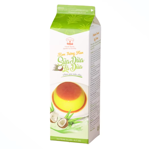 Crema No Láctea Deliciosa Más Vendida de Fábrica OEM/ODM al por Mayor HALAL para Panadería, Crema de Huevo de Pandan y Coco, Crema de Huevo Sin Horno 1KG - Product Image 1