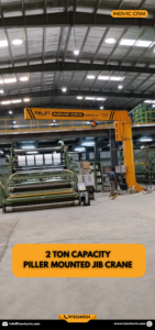 Grúa de Brazo Articulado INOVIC PowerLift para Montaje en Pilar – Polipasto Eléctrico Motorizado de 1 Tonelada, Alcance de Brazo de 5m, Altura de Elevación de 3m, de Alta Resistencia - Product Image 3