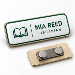 Placa de Identificación Personalizada para Personal Laboral, Etiqueta Metálica para Empleados con Logotipo Personalizado, Fabricante - Product Image 3