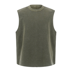 เสื้อกล้ามวิ่งลำลองแบบไร้แขนสำหรับผู้ชาย OEM ผลิตตามสั่ง ระบายอากาศได้ดี แห้งเร็ว เป็นมิตรกับสิ่งแวดล้อม เหมาะสำหรับออกกำลังกาย ฟิตเนส และเล่นกีฬา - Product Image 3