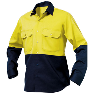 Uniformes de Trabajo Transpirables para Hombre, Certificados por la CE, Camisas de Trabajo de Manga Larga de Algodón, Overoles de Trabajo 100% Algodón - Product Image 1