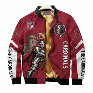 Men's Graphics Print Varsity Jacket Stand Collar Zipper Varsity Men's Soccer <b>Plus</b> <b>Size</b> Bomber Jackets Winter Windproof Jackets - Product Image 1