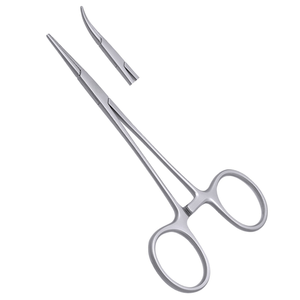 คีมหนีบเลือดโค้ง Mosquito Forceps  ทำจากสแตนเลสสตีล  แบบล็อคด้วยระบบ Ratchet  สำหรับงานผ่าตัด  ความแม่นยำสูง  ใช้ในทางทันตกรรมและทางการแพทย์ - Product Image 2