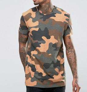 T-shirt à manches longues à capuche camouflage pour homme, style streetwear, tricoté, coupe ample, longueur normale - Product Image 4