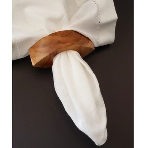 Anneau de serviette en bois au design moderne, largeur 5 cm, accessoire de table durable par Curio Craft - Product Image 4