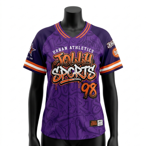 Camiseta de béisbol para mujer de poliéster premium con paneles raglán y ribetes en rosa y negro, logotipo personalizado con estampado térmico, camiseta de béisbol de algodón para mujer - Product Image 3