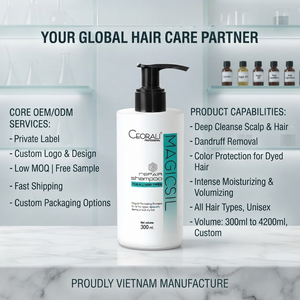 Shampooing hydratant OEM ODM, formule nourrissante pour tous types de cheveux, en flacon - Product Image 1