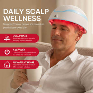 Redfy - Lámpara Médica Portátil para el Tratamiento del Bienestar del Cuero Cabelludo, Dispositivo de Terapia de Luz Roja de 680 Nm con Infrarrojos Cercanos para el Cabello y la Cabeza - Product Image 3