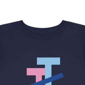 Camiseta Infantil con Estampado Gráfico Azul Marino, Cuello Redondo, Manga Corta, Algodón Suave, Informal, para la Escuela, Moda Diaria - Product Image 4