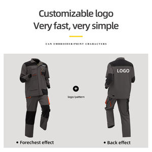 Traje de Trabajo Resistente y Transpirable para Mecánicos, con Múltiples Bolsillos, Overol Duradero, Ropa de Trabajo de Seguridad para la Construcción, Chaqueta y Pantalones Unisex - Product Image 2