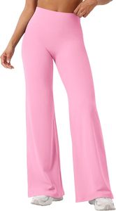Pantalon de yoga évasé personnalisé en nylon et élasthanne respirant, leggings d'entraînement à jambe large très élastiques pour femmes, tenue de sport - Product Image 6
