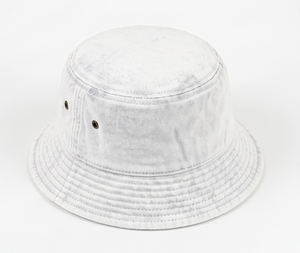 Chapeau Bob Unisexe en Coton Denim Blanc Couleur Unie Style Décontracté Printemps-Été Taille Adulte 56-58CM - Product Image 4