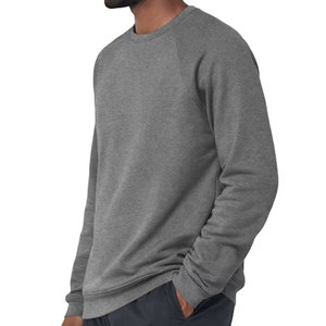 Modèle de sweat-shirt à col rond uni pour homme, à personnaliser avec impression graphique numérique - Product Image 3