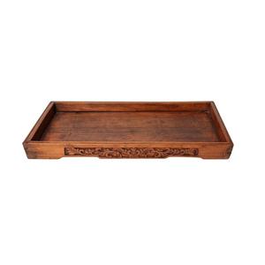 Rectangular Solid <b>Wood</b> Serving Tray Handmade Polished Modern Tabletop Home Decoration Craft - Product Image 3