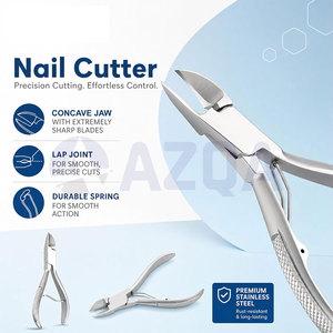 Cortauñas Profesional de Acero Inoxidable con Cuchillas Cóncavas y Resorte Simple para Uñas Gruesas - Product Image 4