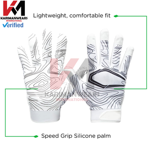 Gants de football américain personnalisés avec logo, grip professionnel, pour receveurs, impression par sublimation, vente en gros, usine - Product Image 4