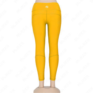 Nouveau modèle Leggings de compression taille haute pour le yoga Leggings de yoga sans coutures bout à bout avec logo personnalisé pour femmes Leggings de yoga taille élastique - Product Image 3