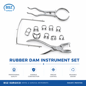 BSZ SURGICO Rubber Dam Instrument <b>Kit</b> Organized Storage Protective Case ISO13485 CE Certified Dental Surgical Hospital - Product Image 3