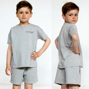 Conjuntos de ropa para niños, camiseta y pantalones cortos de alta calidad, conjunto de verano para niños, 2 piezas, conjuntos de pantalones cortos para niños y niñas. - Product Image 1