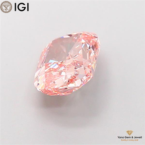 Bague pour femme en diamant CVD cultivé en laboratoire, taille coussin, 2,51 carats, certifié IGI, clarté VVS2, couleur rose vif fantaisie, pour usage quotidien - Product Image 6
